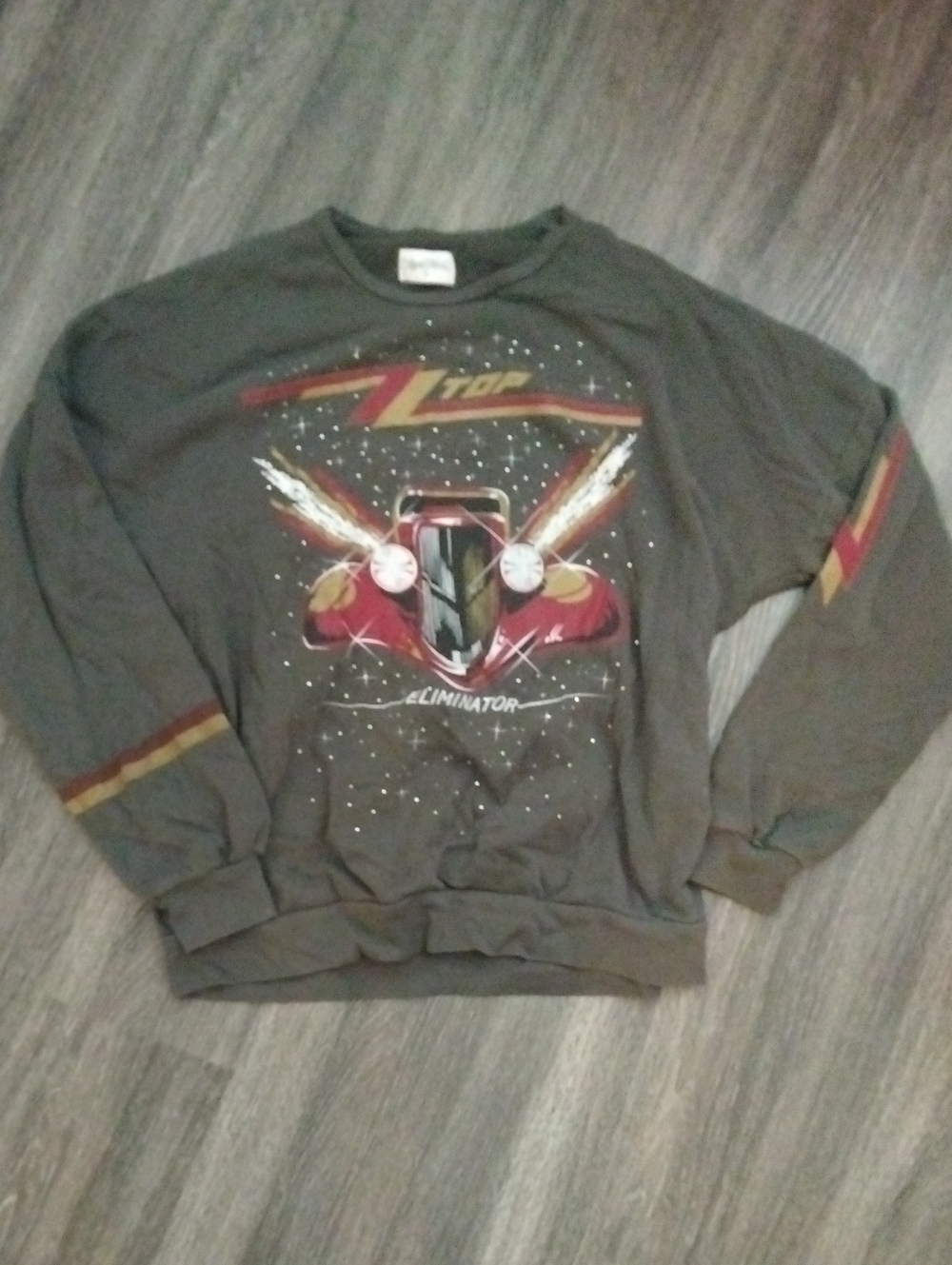 LAUREN MOSHI- ZZ Top Eliminator Black Sweatshirt Size M